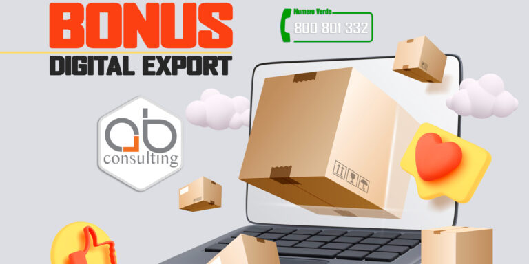 Il Bonus per l’Export Digitale è un contributo a fondo perduto di 4.000 euro per l’acquisto per almeno 5.000 euro, di soluzioni digitali utili all’internazionalizzazione. Per maggiori informazioni contattaci, un nostro Consulente verificherà i requisiti. 👇👇👇 WhatsApp 3498134053 https://www.studioabconsulting.it/appuntamenti/